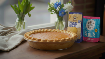 Gluten-Free Pumpkin Pie with Brown Butter Shortbread Crust